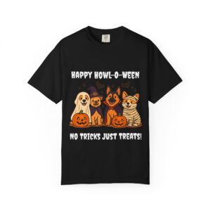 6904083769816482650_2048.jpeg Funny Dog Halloween Shirt – Happy Howl-O-Ween Dog Costume Graphic Tee | Cute Dog Halloween Party Shirt