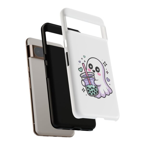 726749318682101070_2048.jpeg Cute Ghost Boba Phone Case – Kawaii Bubble Tea Ghost Cover | Spooky Cute Aesthetic Case