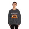 Funny Dog Halloween Sweatshirt – Happy Howl-O-Ween Dog Costume Graphic Sweatshirt | Cute Dog Halloween Party Sweatshirt