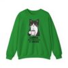 7301540444530634035_2048.jpeg Funny Cat Coffee Sweatshirt – Coffee Because Murder Is Wrong | Sarcastic Cat Lover Graphic
