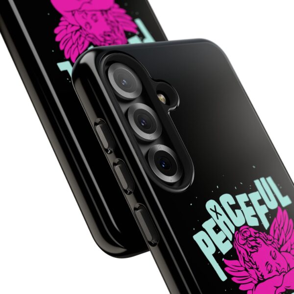 Peaceful Mind Angel Graphic iPhone Case – Chamuel Celestial Art | Angelcore Aesthetic