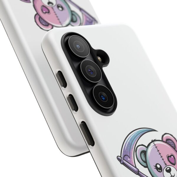 Pastel Goth Teddy Bear Phone Case – Creepy Cute Winged Bear with Scythe | Kawaii Goth Aesthetic Case