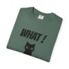 Funny Cat Graphic Tee – Spilled Coffee “What..” Shirt | Cute Cat Meme T-Shirt | Aesthetic Streetwear