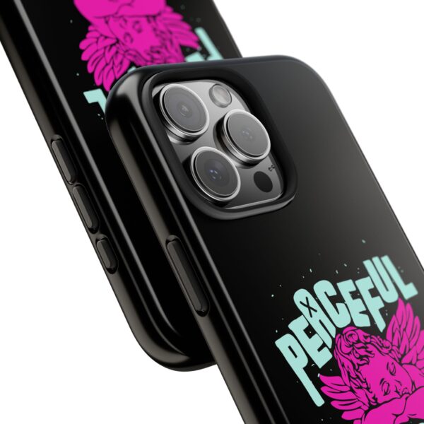 Peaceful Mind Angel Graphic iPhone Case – Chamuel Celestial Art | Angelcore Aesthetic