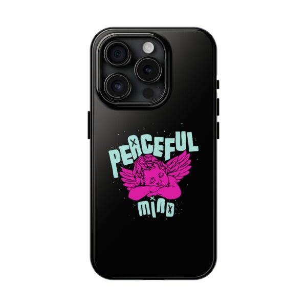Peaceful Mind Angel Graphic iPhone Case – Chamuel Celestial Art | Angelcore Aesthetic