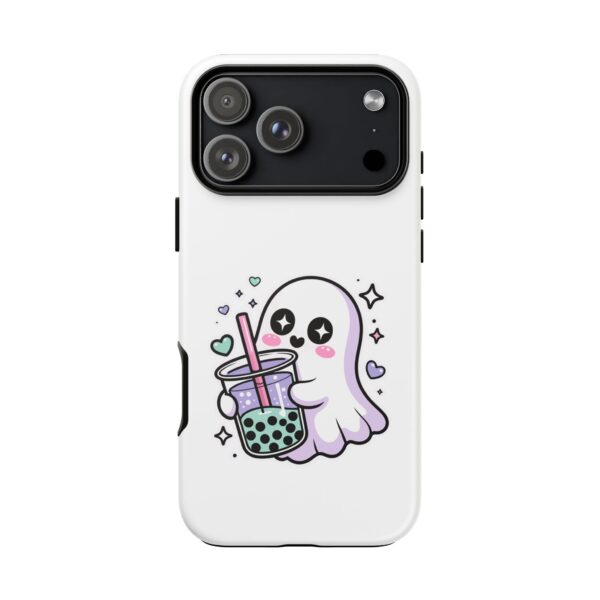 834971555806608495_2048.jpeg Cute Ghost Boba Phone Case – Kawaii Bubble Tea Ghost Cover | Spooky Cute Aesthetic Case