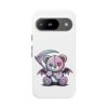 Pastel Goth Teddy Bear Phone Case – Creepy Cute Winged Bear with Scythe | Kawaii Goth Aesthetic Case
