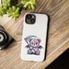 Pastel Goth Teddy Bear Phone Case – Creepy Cute Winged Bear with Scythe | Kawaii Goth Aesthetic Case