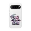 Pastel Goth Teddy Bear Phone Case – Creepy Cute Winged Bear with Scythe | Kawaii Goth Aesthetic Case
