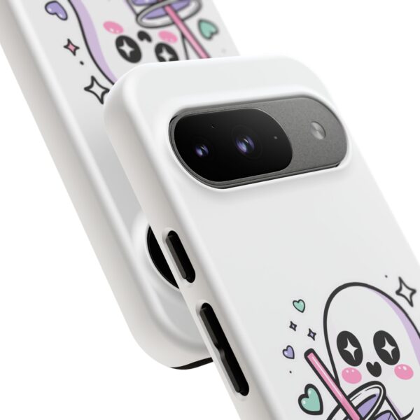 9309334248820102922_2048.jpeg Cute Ghost Boba Phone Case – Kawaii Bubble Tea Ghost Cover | Spooky Cute Aesthetic Case
