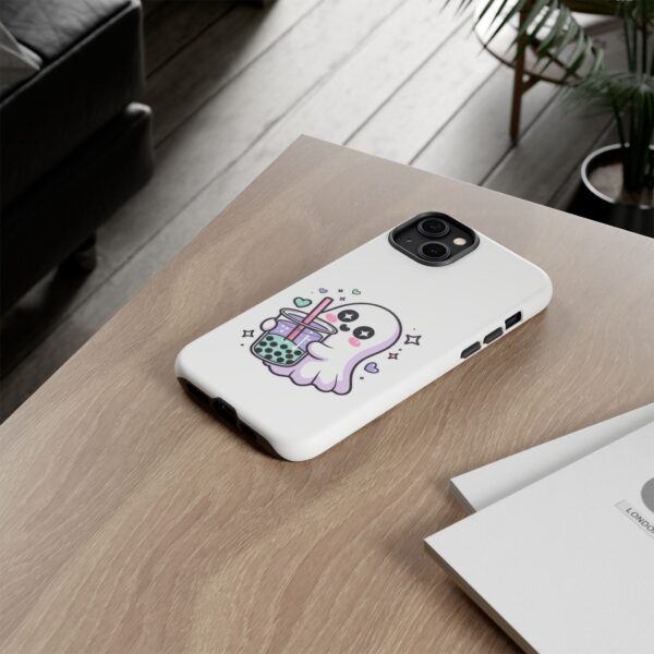 9449232818803481425_2048.jpeg Cute Ghost Boba Phone Case – Kawaii Bubble Tea Ghost Cover | Spooky Cute Aesthetic Case