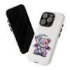 Pastel Goth Teddy Bear Phone Case – Creepy Cute Winged Bear with Scythe | Kawaii Goth Aesthetic Case