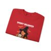 Witch Girl with Pumpkin & Dog Sweatshirt — Cute Halloween Crewneck