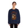 Halloween Family Sweatshirt — “Furever Family Halloween” Couple & Dog Pumpkin Crewneck