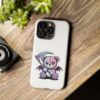 Pastel Goth Teddy Bear Phone Case – Creepy Cute Winged Bear with Scythe | Kawaii Goth Aesthetic Case