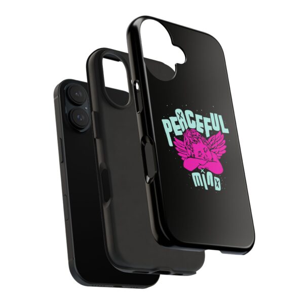 Peaceful Mind Angel Graphic iPhone Case – Chamuel Celestial Art | Angelcore Aesthetic