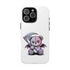 Pastel Goth Teddy Bear Phone Case – Creepy Cute Winged Bear with Scythe | Kawaii Goth Aesthetic Case