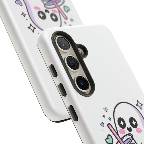 9931616978628352999_2048.jpeg Cute Ghost Boba Phone Case – Kawaii Bubble Tea Ghost Cover | Spooky Cute Aesthetic Case